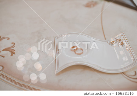 Wedding rings on a support 1731. Wedding rings on a support 1731. 16688116