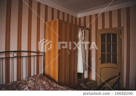 Interior of a sleeping room 2010. Interior of a sleeping room 2010. 16688200