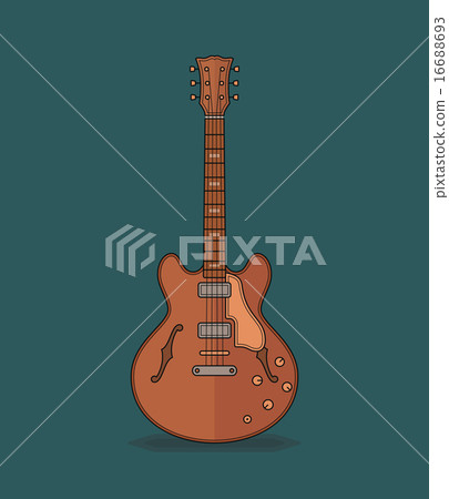 Flat icons of guitar Flat icons of guitar 16688693