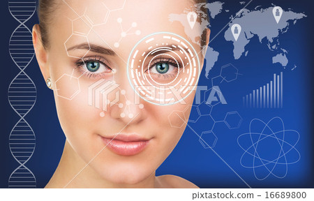 Close up woman eye Close up woman eye 16689800