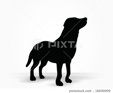 dog silhouette dog silhouette 16690009