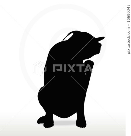 dog silhouette dog silhouette 16690345