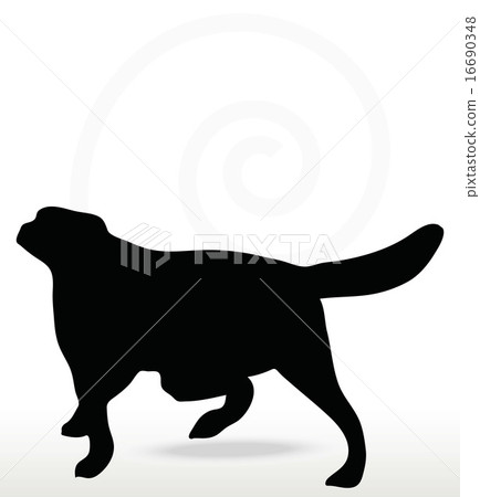 dog silhouette dog silhouette 16690348