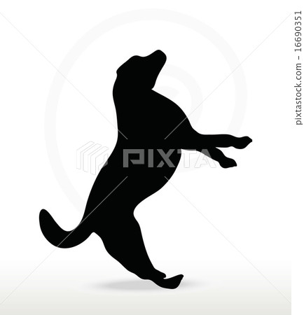dog silhouette dog silhouette 16690351