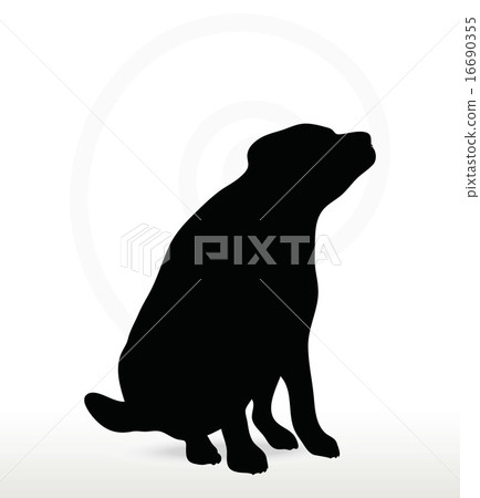 dog silhouette dog silhouette 16690355