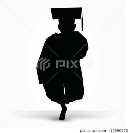 girl silhouette in a gown girl silhouette in a gown 16690376