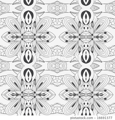 Ornament pattern kaleidoscope. Ethnic damask motif 16691377