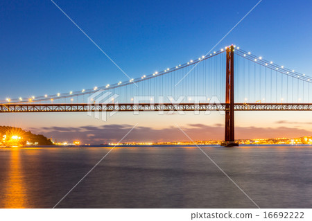Lisbon Bridge at dusk Lisbon Bridge at dusk 16692222