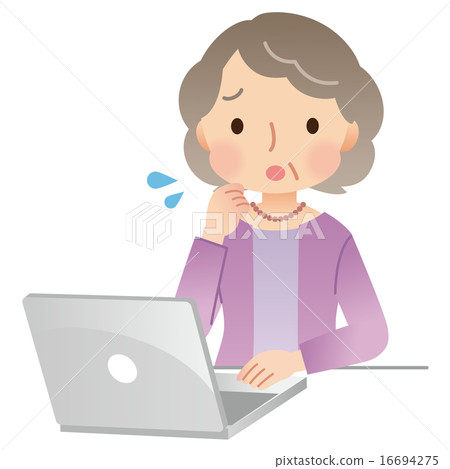 老年女性PC困擾 16694275