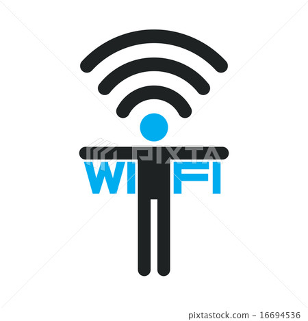 WiFi zone sign, Free Wi Fi. internet connection WiFi zone sign, Free Wi Fi. internet connection 16694536