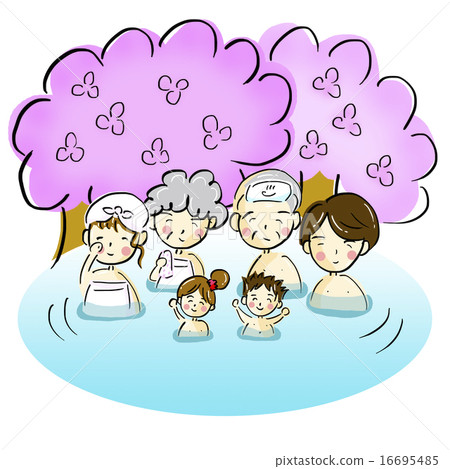 Family and hot springs Family and hot springs 16695485