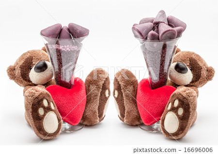 teddy bear and cuberdons 16696006