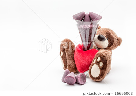 teddy bear and cuberdons 16696008