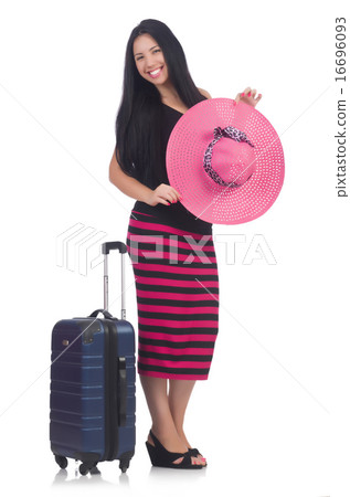 Young woman preparing for vacation 16696093