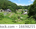 Settlements and rice terraces in Nagano prefecture: Omachi city Yasaka district pushing village settlement 16698255