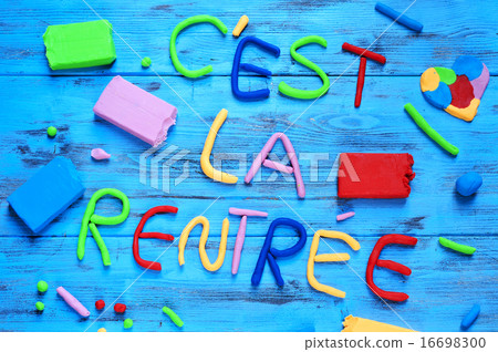 cest la rentree, back to school written in french cest la rentree, back to school written in french 16698300