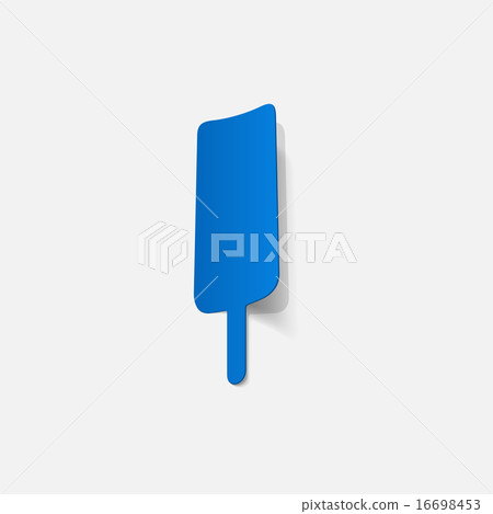 Realistic paper sticker: eskimo pie Realistic paper sticker: eskimo pie 16698453