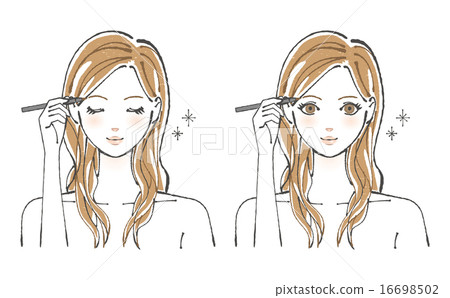 女性眉毛的例證 16698502