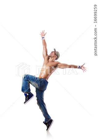Dancer dancing dances isolated on white Dancer dancing dances isolated on white 16699259