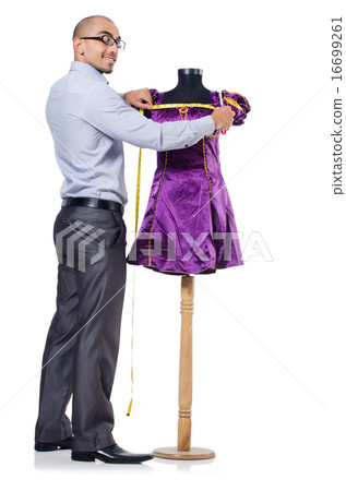 Tailor isolated on the white background Tailor isolated on the white background 16699261