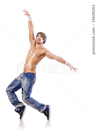 Dancer dancing dances isolated on white Dancer dancing dances isolated on white 16699262