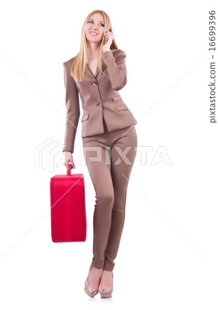 Young woman preparing for vacation Young woman preparing for vacation 16699396