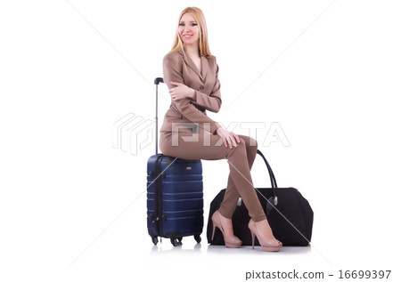 Young woman preparing for vacation Young woman preparing for vacation 16699397