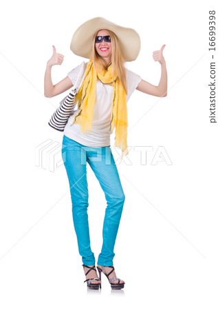 Young woman in summer clothing Young woman in summer clothing 16699398