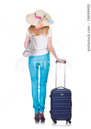 Young woman preparing for vacation Young woman preparing for vacation 16699400