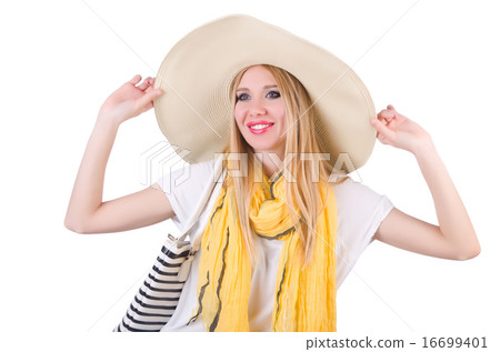 Young attractive woman ready for summer vacation Young attractive woman ready for summer vacation 16699401