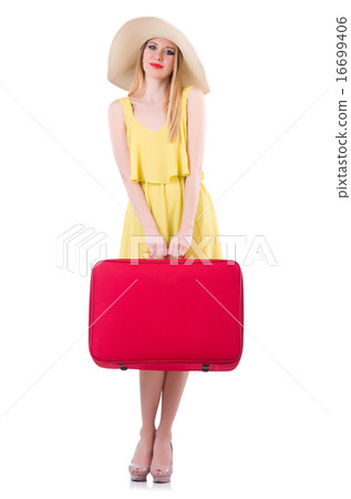 Young woman preparing for vacation Young woman preparing for vacation 16699406