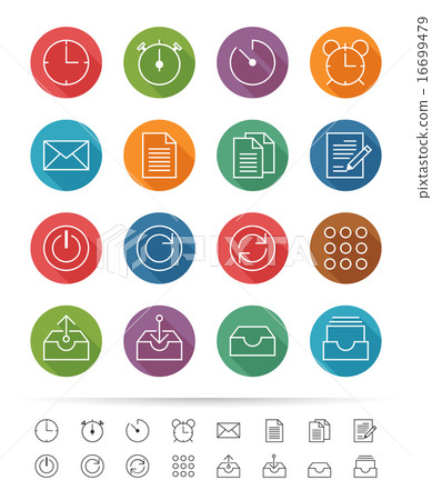 Office & Business line icons set Office & Business line icons set 16699479