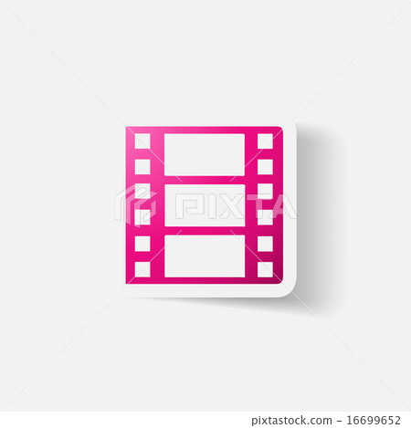 Paper clipped sticker: film Paper clipped sticker: film 16699652