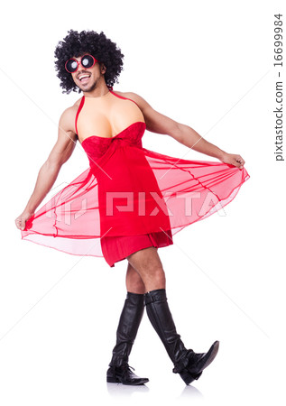 Man dressing in woman dress 16699984