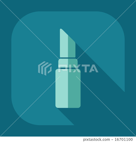 Flat modern design with shadow icon lipstick Flat modern design with shadow icon lipstick 16701100