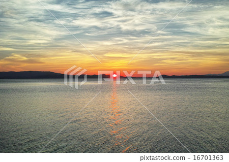 Sunset of Lake Inawashiro Sunset of Lake Inawashiro 16701363