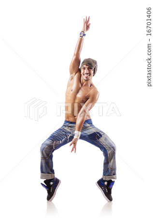 Dancer dancing dances isolated on white Dancer dancing dances isolated on white 16701406