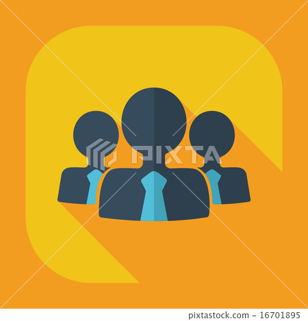 Flat modern design with shadow icons business icon - Stock Illustration ...