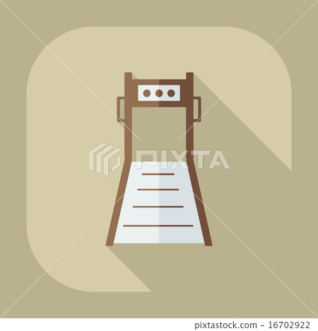 Flat modern design with shadow icon treadmill Flat modern design with shadow icon treadmill 16702922
