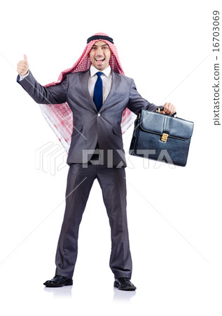 Arab businessman isolated on white Arab businessman isolated on white 16703069