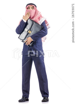 Arab businessman isolated on white Arab businessman isolated on white 16703071