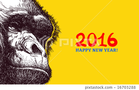 The year of monkey. The year of monkey. 16703288