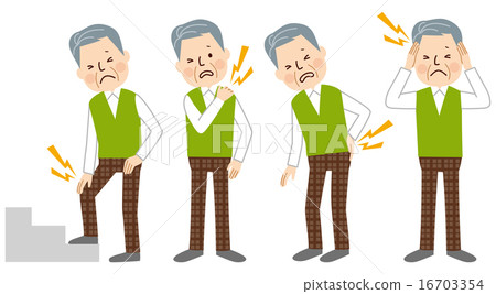 Stiff shoulder headache low back pain arthralgia 16703354