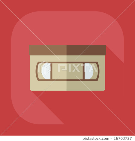 Flat modern design with shadow icon VHS tape - Stock Illustration ...