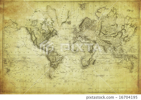 vintage map of the world 1831 16704195