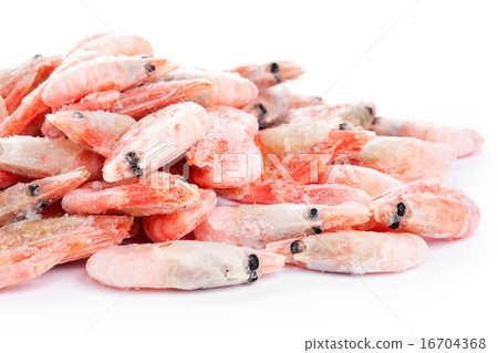 Pile of boiled shrimps 16704368