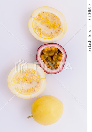 Fresh passion fruit healthy and refresh isolate on Fresh passion fruit healthy and refresh isolate on 16704699