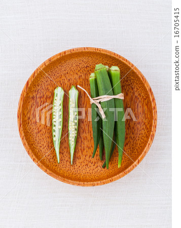 Lady 's Fingers or Okra . 16705415