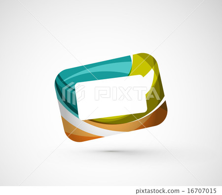 Abstract geometric company logo frame, screen Abstract geometric company logo frame, screen 16707015