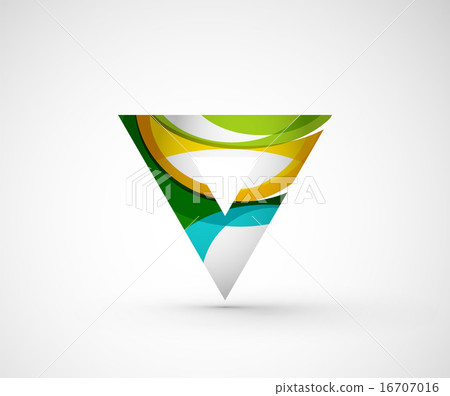 Abstract geometric company logo triangle, arrow 16707016